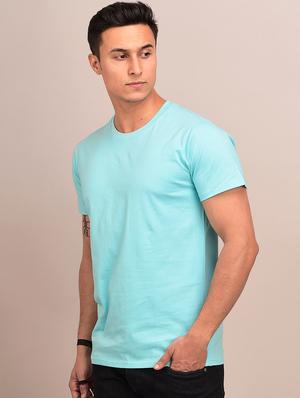 blue solid t-shirt - 17592850 - Standard Image - 2