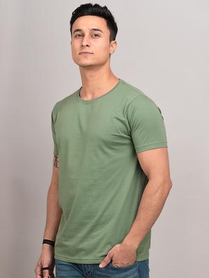 olive green solid t-shirt - 17592853 - Standard Image - 2