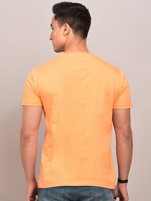 peach solid t-shirt - 17592856 - Standard Image - 3