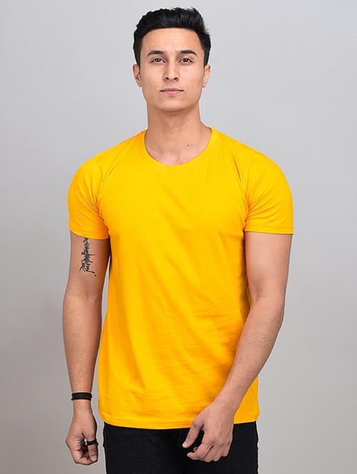 yellow solid t-shirt - 17592859 - Very Small Image - 1