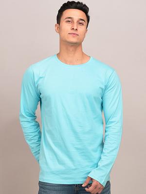 blue solid t-shirt - 17592865 - Standard Image - 2