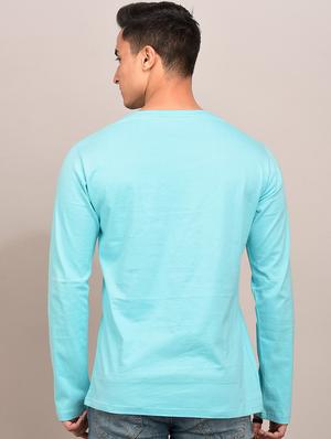 blue solid t-shirt - 17592865 - Standard Image - 3