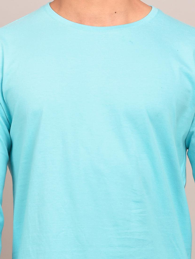 blue solid t-shirt - 17592865 - Zoom Image - 5