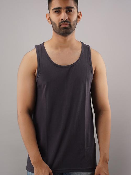 grey solid vest - 17593044 - Standard Image - 1