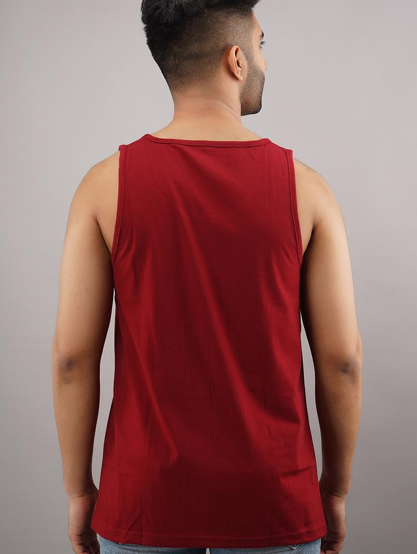 maroon solid vest - 17593046 - Zoom Image - 3