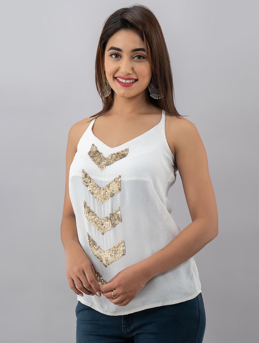 sequin embellished top - 17593950 - Zoom Image - 2
