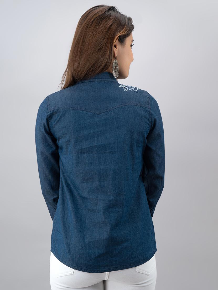 embroidered detail shirt - 17593982 - Zoom Image - 3