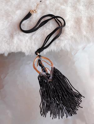 black metal chain necklace - 17594207 - Standard Image - 2