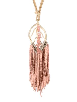 pink metal chain necklace - 17594209 - Standard Image - 3