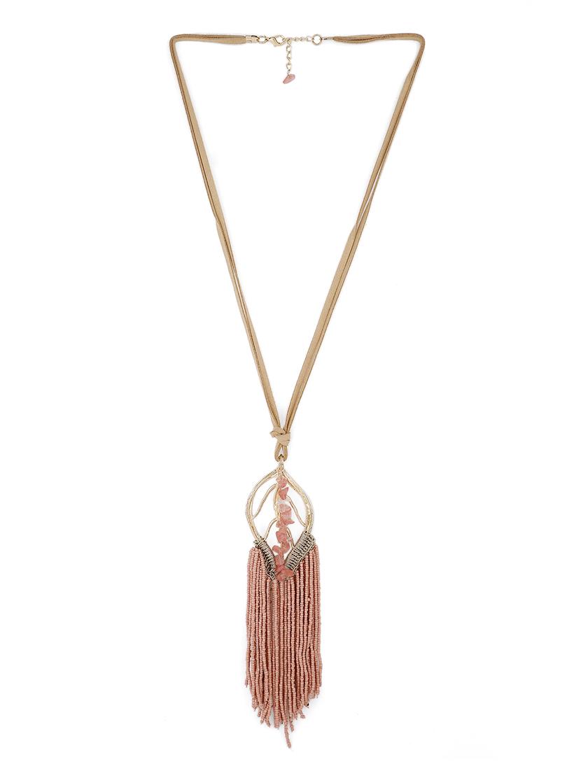pink metal chain necklace - 17594209 - Zoom Image - 1