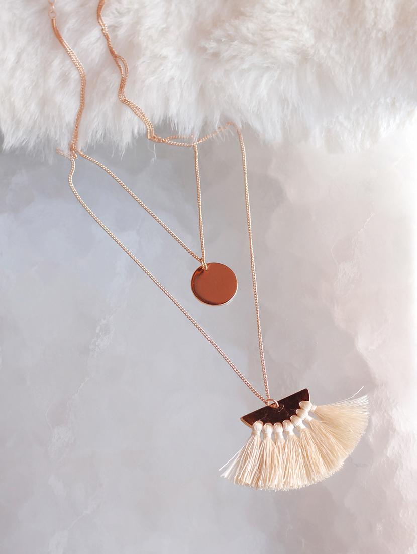 white metal chain necklace - 17594213 - Zoom Image - 2