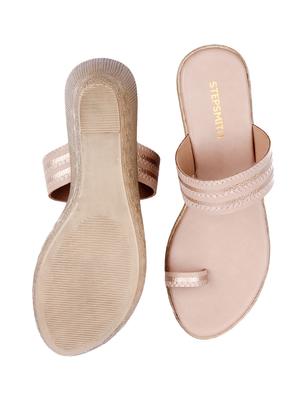 black casual wedges slippers - 17594218 - Standard Image - 4