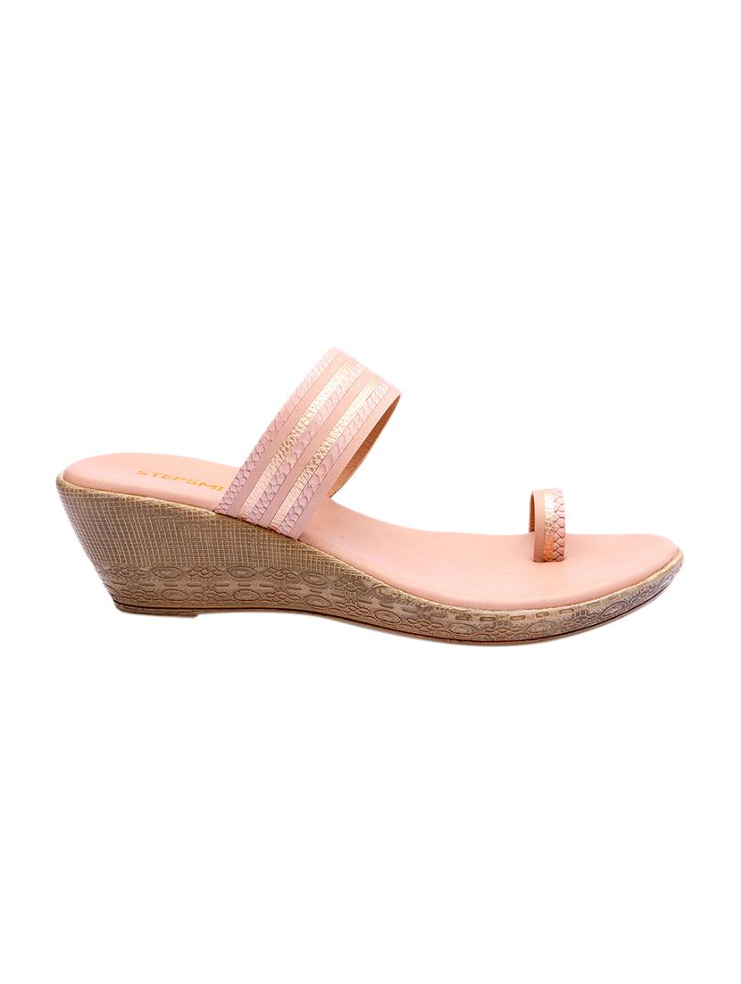 black casual wedges slippers - 17594218 - Zoom Image - 2