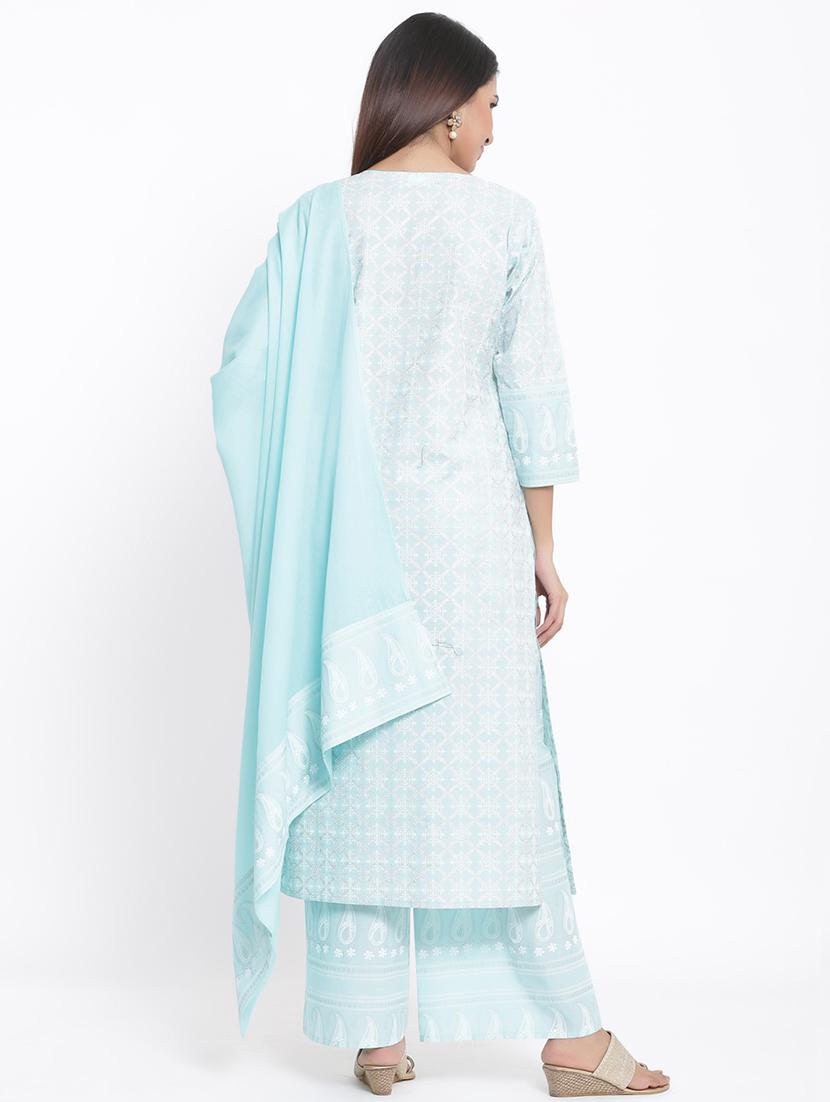 pastel kurta dupatta set - 17594237 - Zoom Image - 3