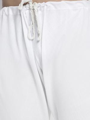 beige floral kurta pajama ethnic set - 17594288 - Standard Image - 5