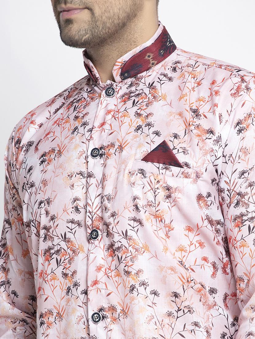 pink floral kurta pajama ethnic set - 17594296 - Zoom Image - 4