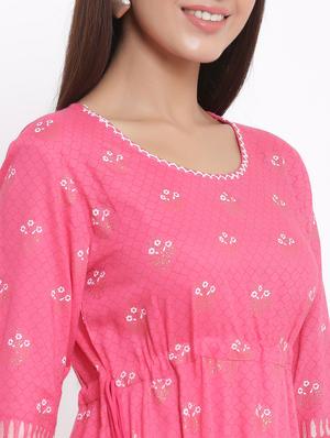 floral anarkali kurta - 17594368 - Standard Image - 4