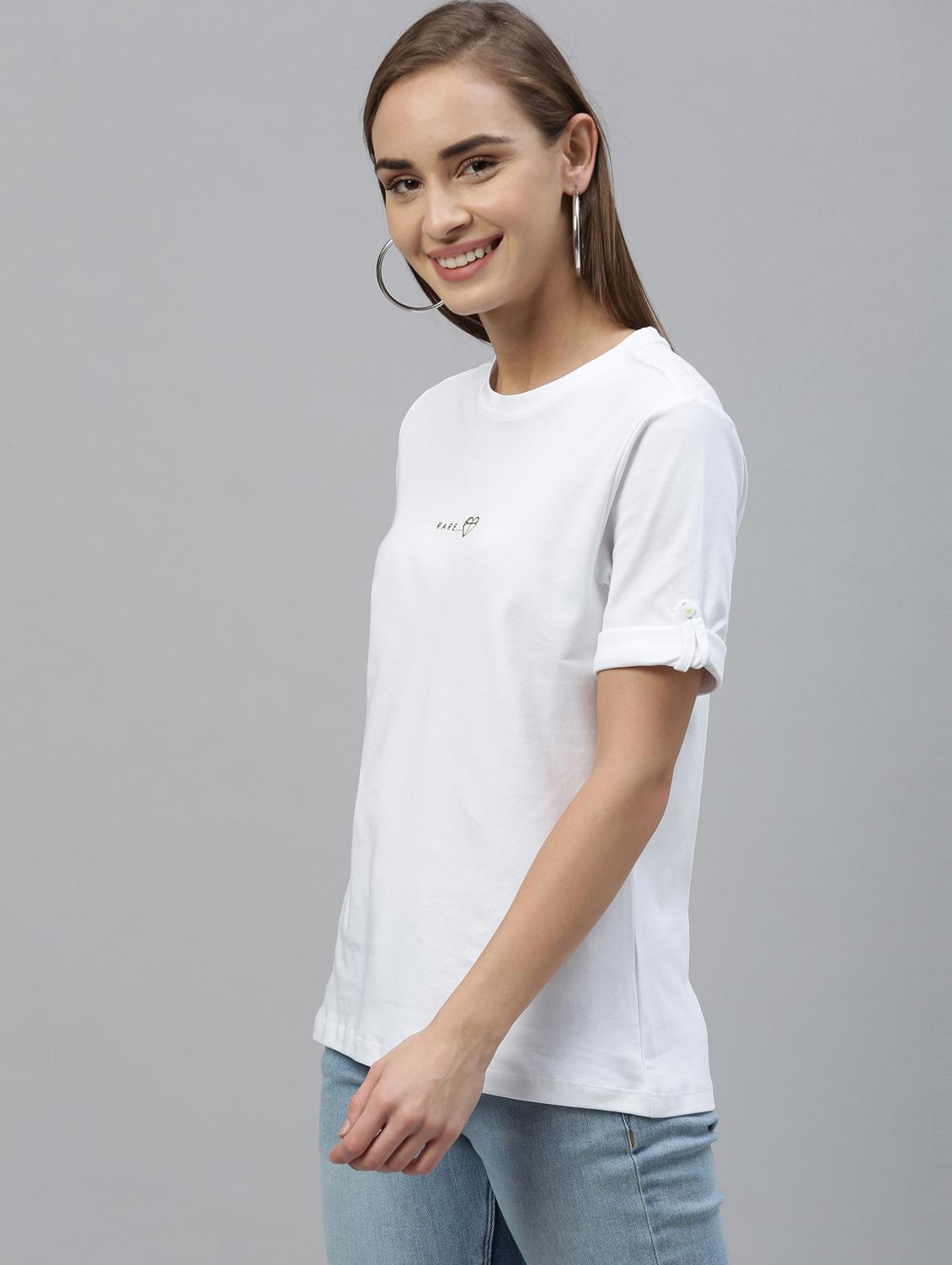 crew neck solid tee - 17594414 - Zoom Image - 2