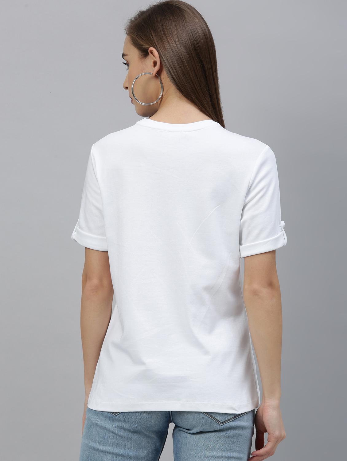 crew neck solid tee - 17594414 - Zoom Image - 3