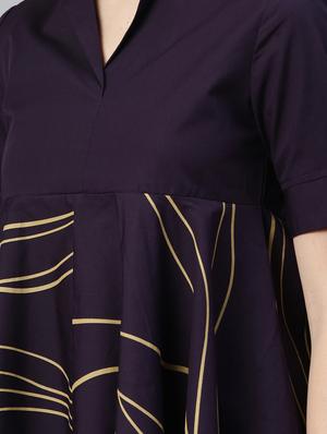 mandarin neck peplum top - 17594448 - Standard Image - 5