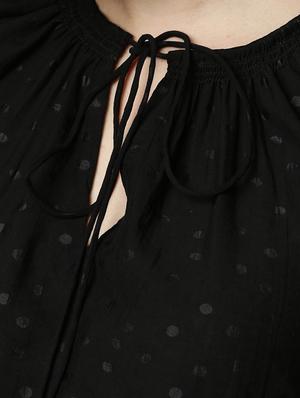 tie up neck solid top - 17594449 - Standard Image - 5