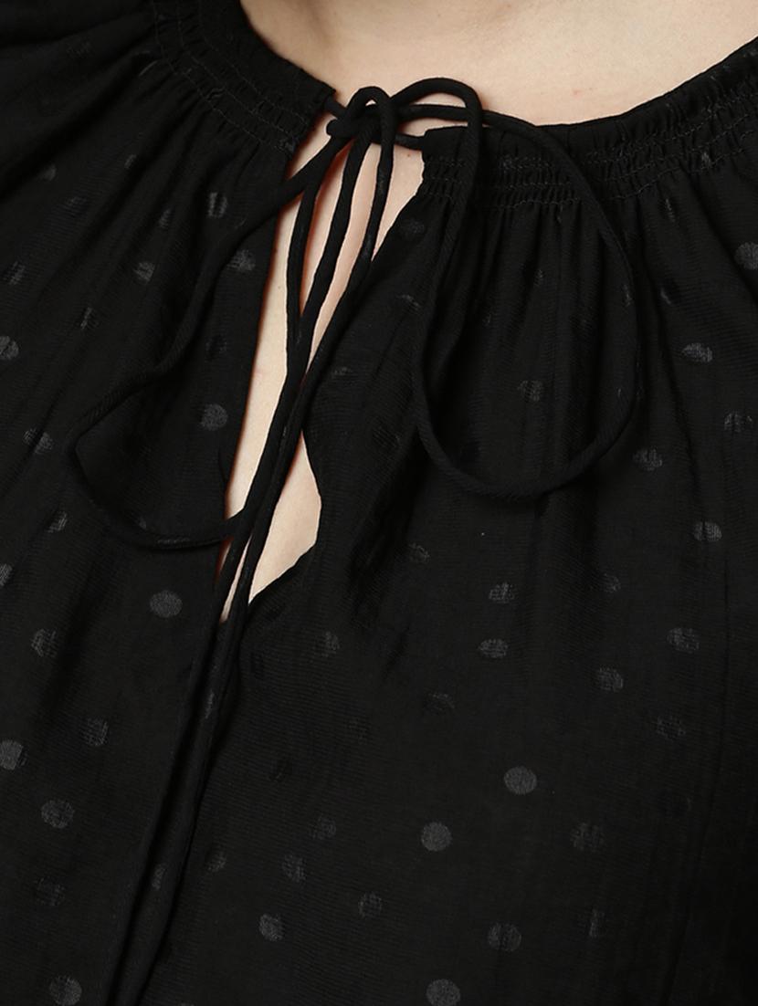 tie up neck solid top - 17594449 - Zoom Image - 5