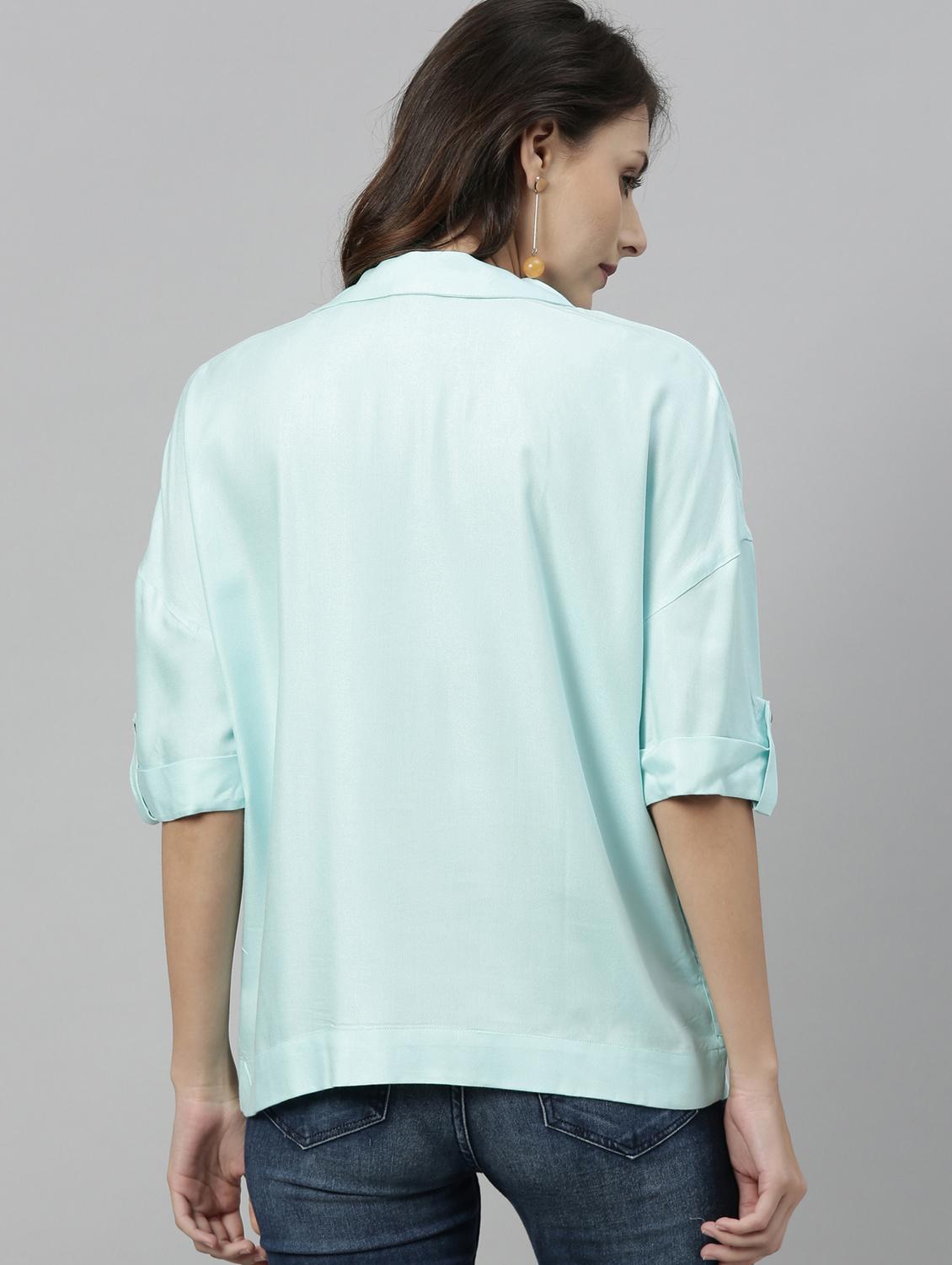 concealed placket shirt - 17594472 - Zoom Image - 3