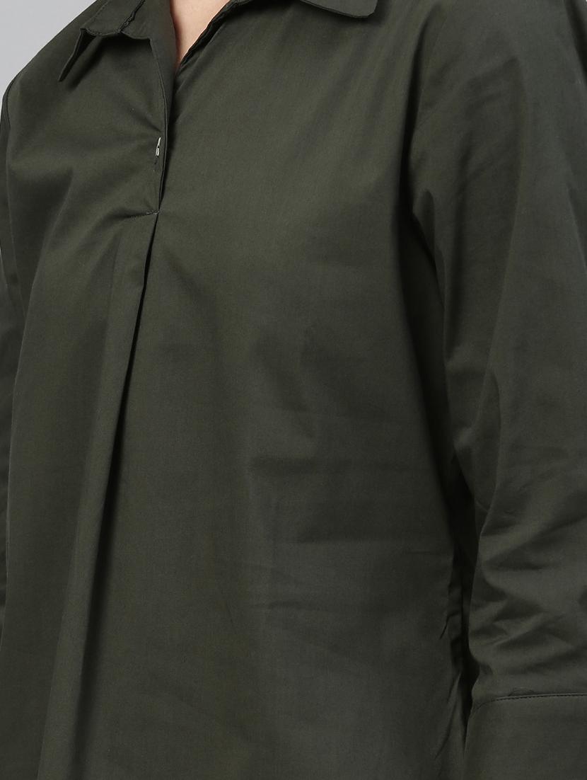 shirt collar solid top - 17594484 - Zoom Image - 4