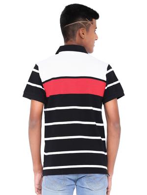 black striped polo t-shirt - 17594738 - Standard Image - 3