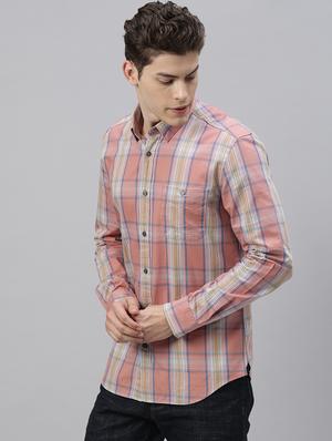 pink checkered casual shirt - 17594786 - Standard Image - 2