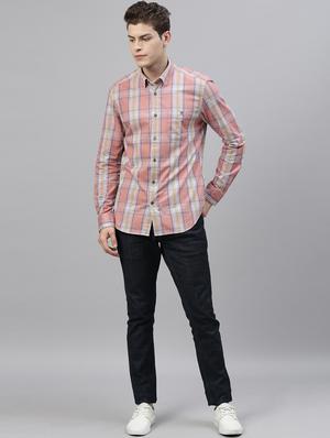 pink checkered casual shirt - 17594786 - Standard Image - 4