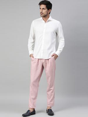 white solid casual shirt - 17594829 - Standard Image - 4