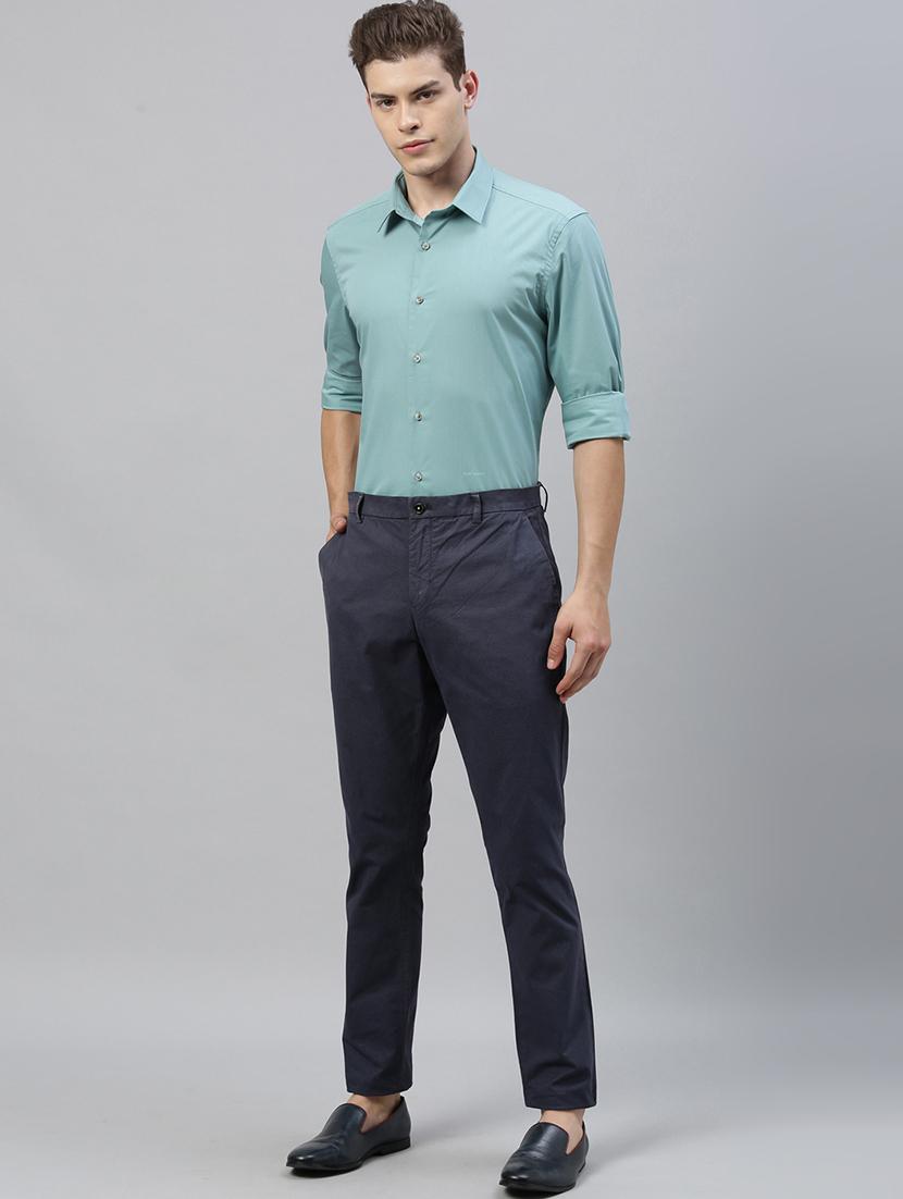 green solid casual shirt - 17594890 - Zoom Image - 4