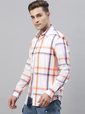 white checkered casual shirt - 17594993 - Standard Image - 2
