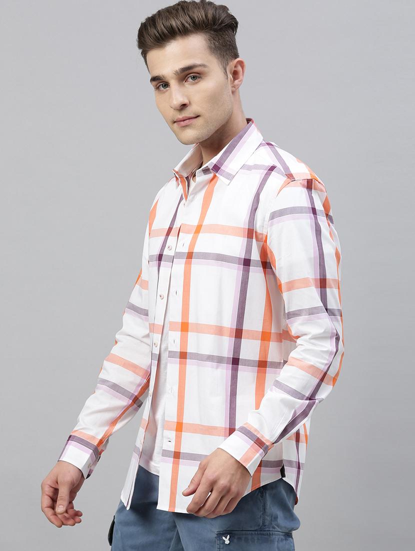 white checkered casual shirt - 17594993 - Zoom Image - 2