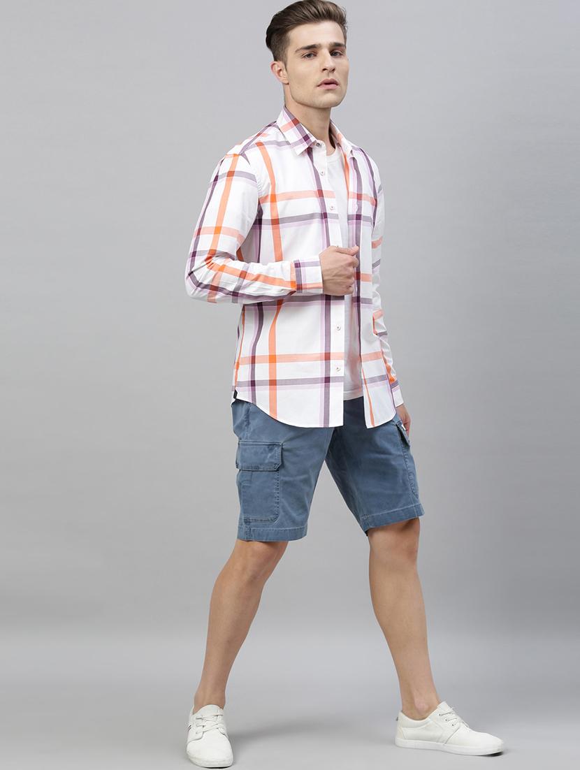 white checkered casual shirt - 17594993 - Zoom Image - 4