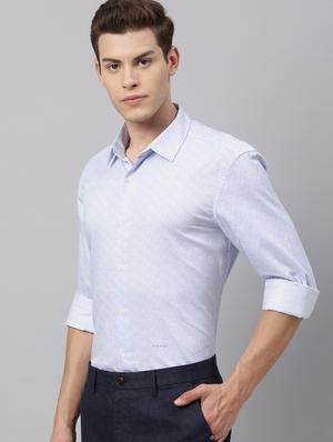 blue printed casual shirt - 17595010 - Standard Image - 2