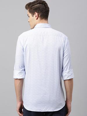 blue printed casual shirt - 17595010 - Standard Image - 3