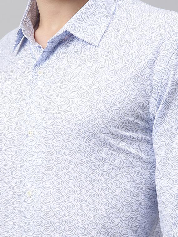 blue printed casual shirt - 17595010 - Zoom Image - 5