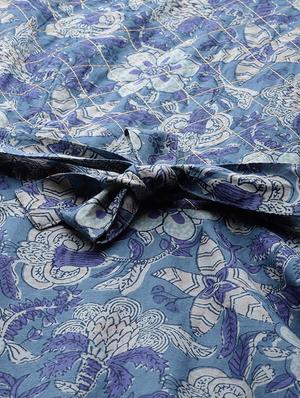 blue printed anarkali kurta - 17595716 - Standard Image - 6