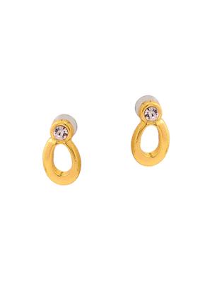 white metal studs earring - 17595876 - Standard Image - 2