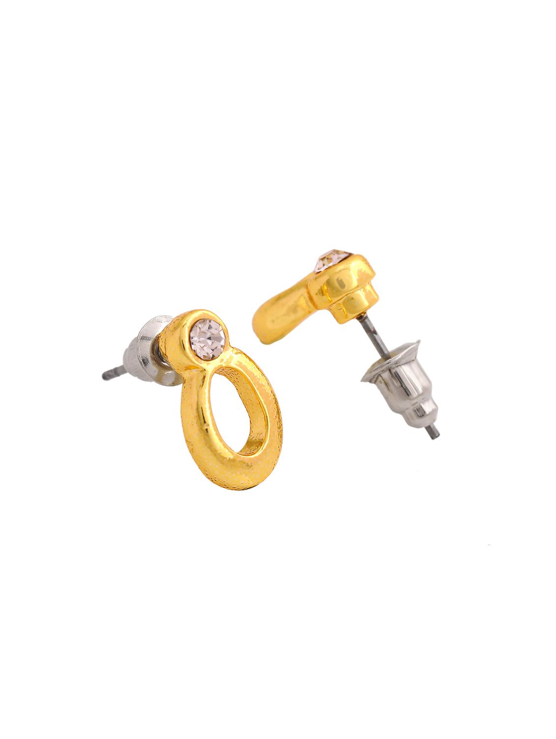 white metal studs earring - 17595876 - Zoom Image - 4