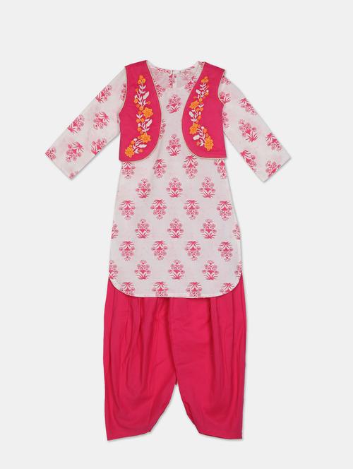 multi colored cotton suit set - 17596441 - Standard Image - 1