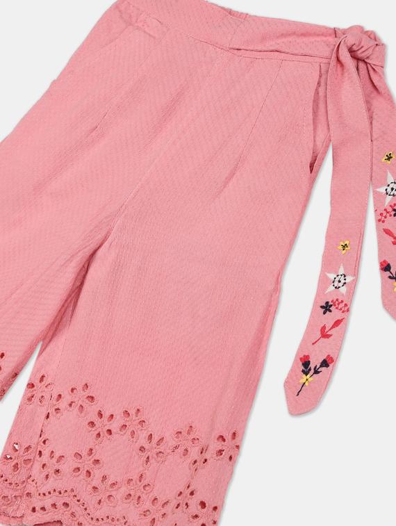 pink cotton chinos trouser - 17596999 - Zoom Image - 3