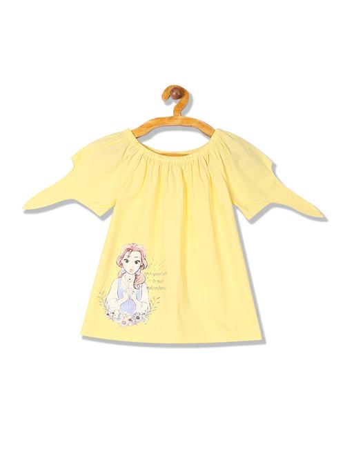 yellow cotton regular top - 17597020 - Standard Image - 1
