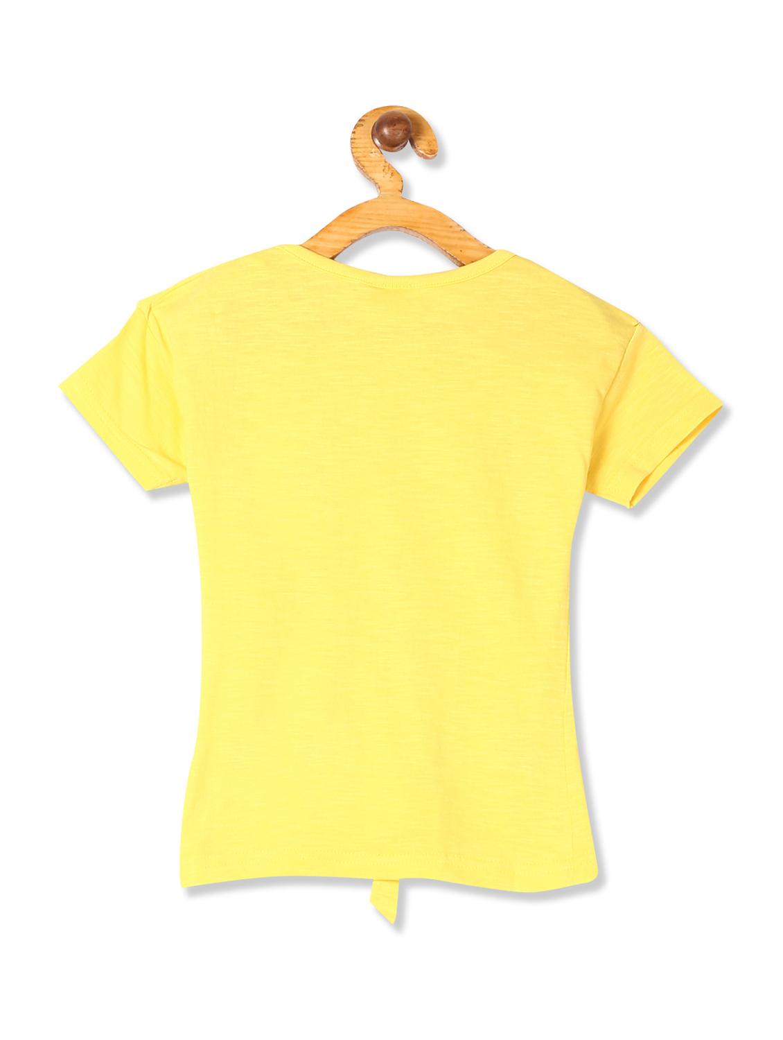 yellow cotton regular top - 17597056 - Zoom Image - 2