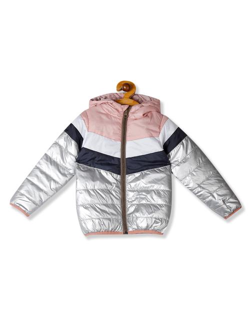 color block padded jacket - 17597078 - Standard Image - 1
