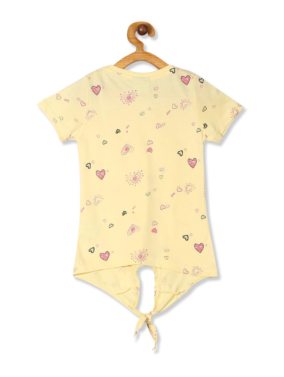yellow cotton regular top - 17597087 - Zoom Image - 2