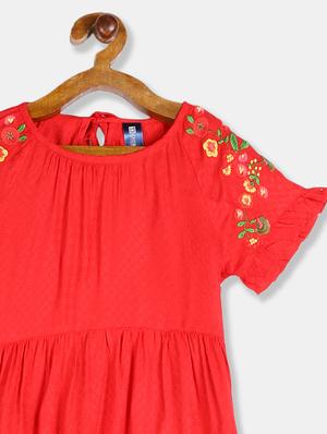 red viscose regular top - 17597278 - Standard Image - 3