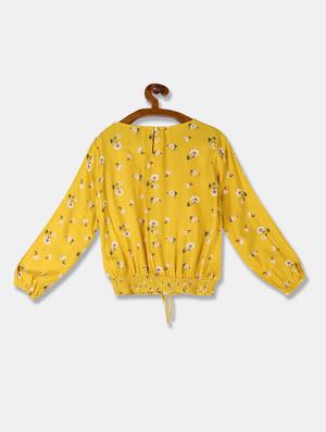 yellow cotton regular top - 17597320 - Standard Image - 2